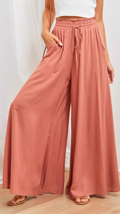 Wide Leg Womens Pants With Pockets