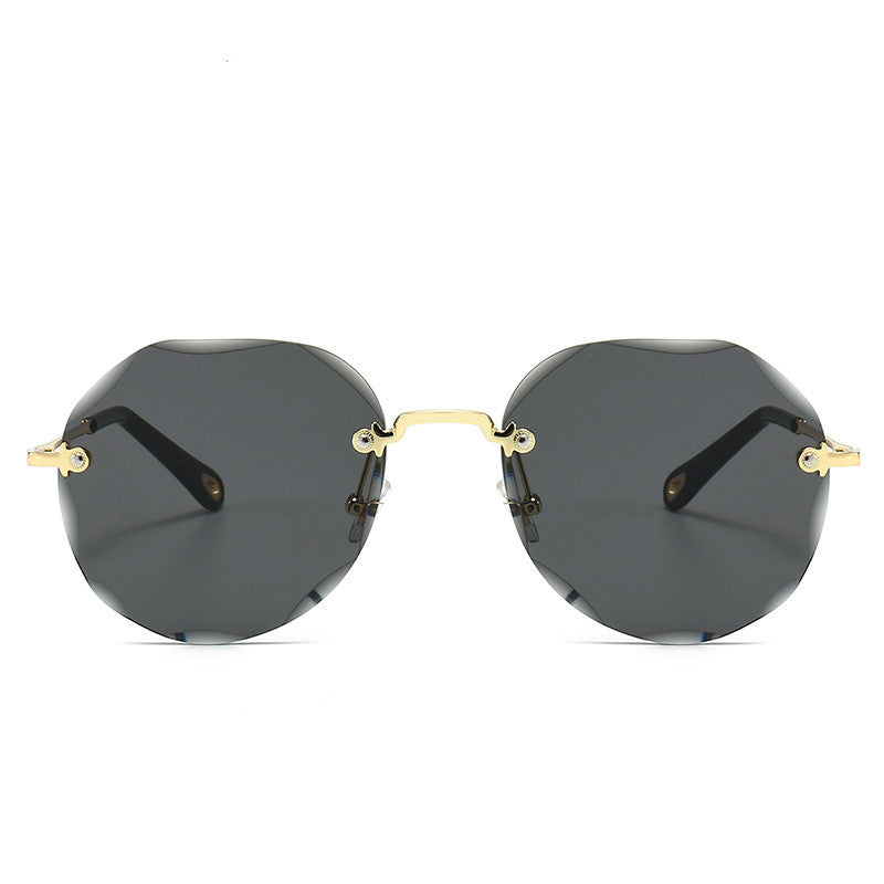 Rimless Polygonal Sunglasses