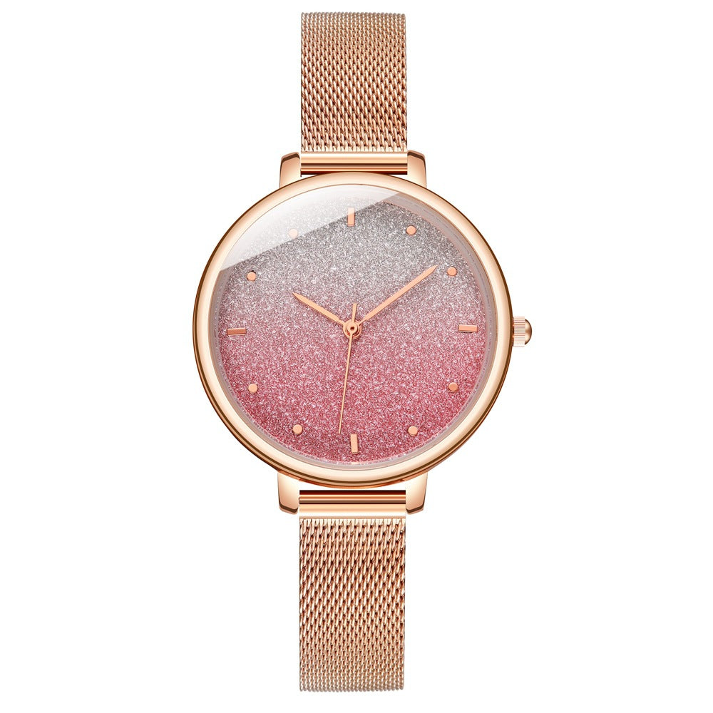 Starry Quartz Mesh Watch