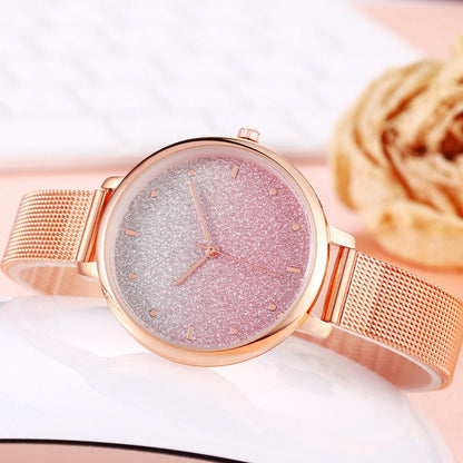 Starry Quartz Mesh Watch