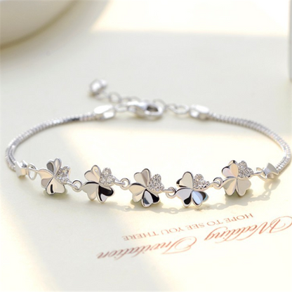 Four-leaf clover bracelet 925 Silver