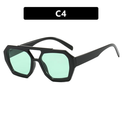 Double Beam Large Rim Sunglasses