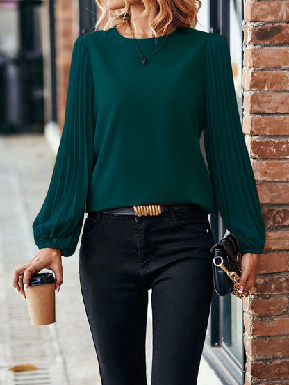 Long-sleeved Shirt Round Neck