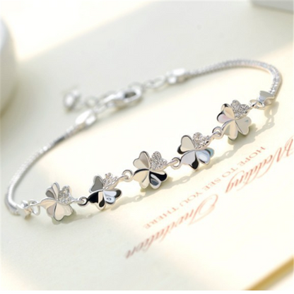 Four-leaf clover bracelet 925 Silver