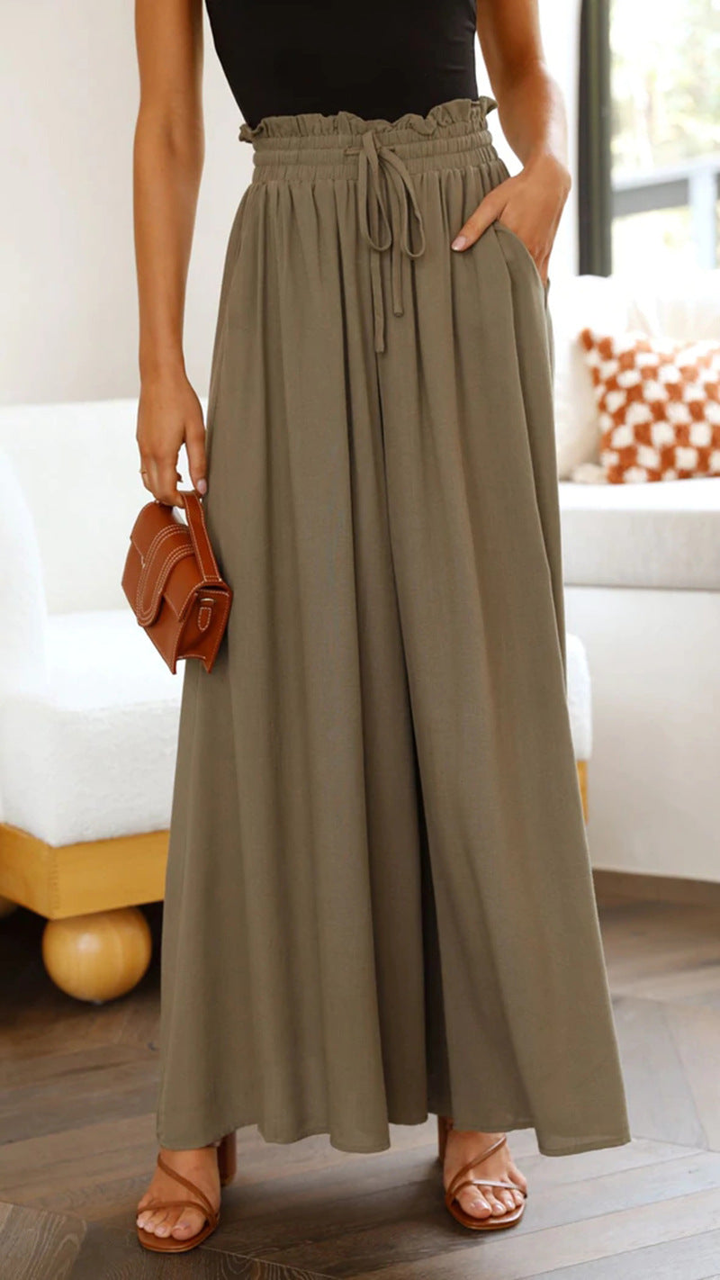 Wide Leg Womens Pants With Pockets