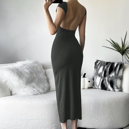 Hollow Backless Slim Fit Dress