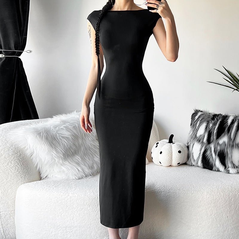 Hollow Backless Slim Fit Dress