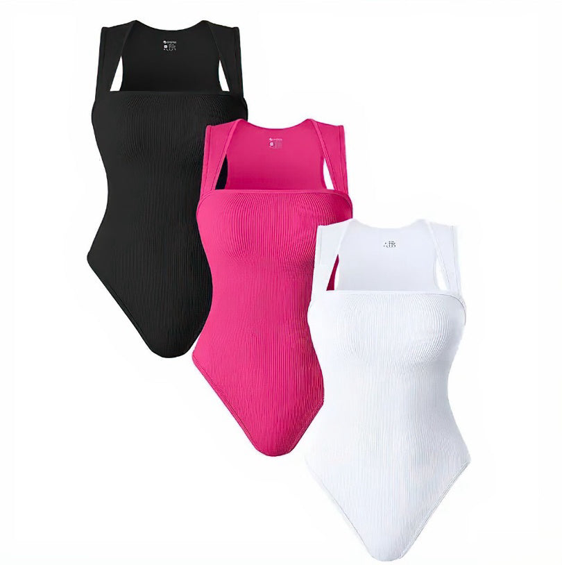 Square Neck Tank Top Summer Shapewear