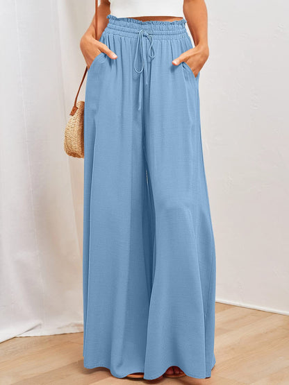 Wide Leg Womens Pants With Pockets