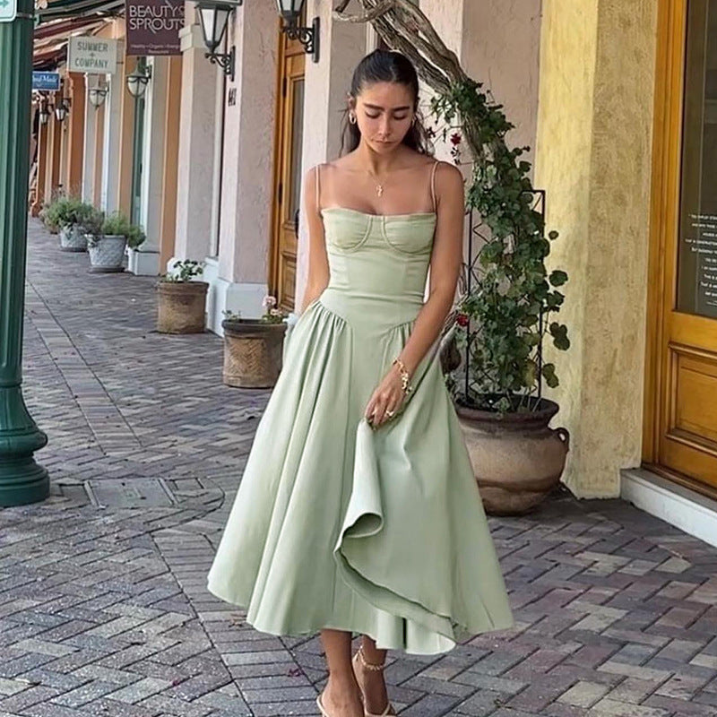 Elegant Low-cut Summer Dress