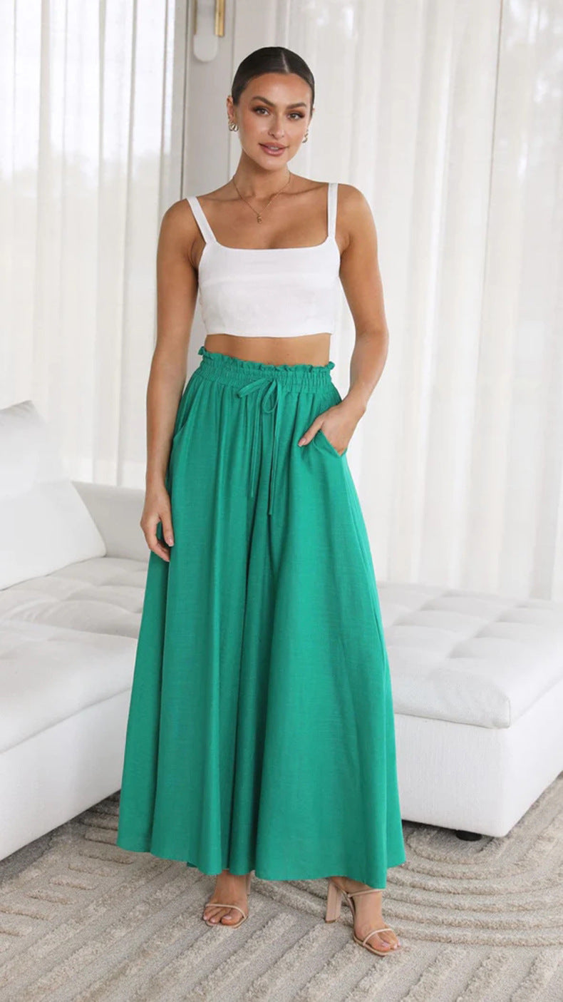 Wide Leg Womens Pants With Pockets